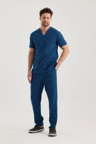 Erkek Hastane Kıyafeti Mavi