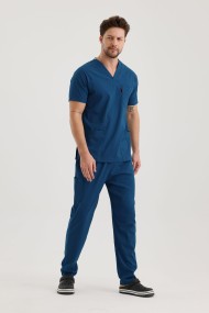 Erkek Hastane Kıyafeti Mavi