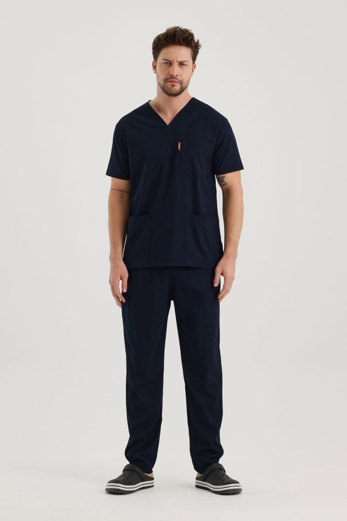 Erkek Hastane Kıyafeti Lacivert